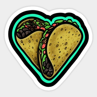 Taco Heart Sticker